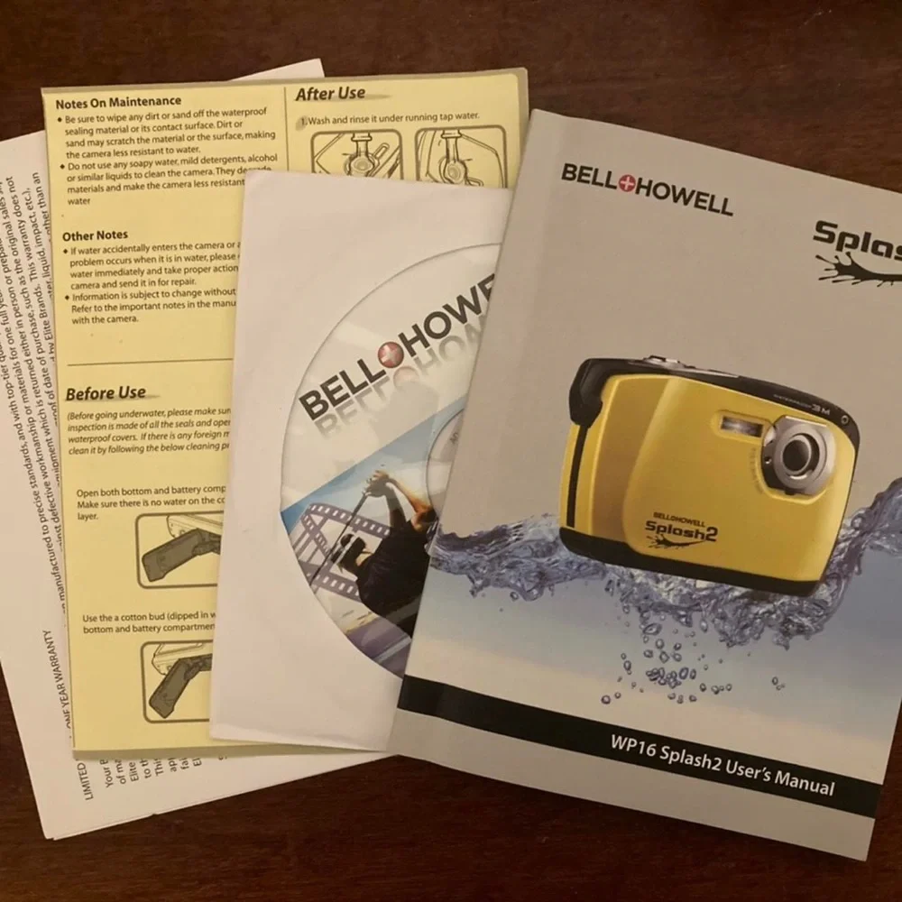 Bell & Howell Splash 2 Black Waterproof Digital Camera